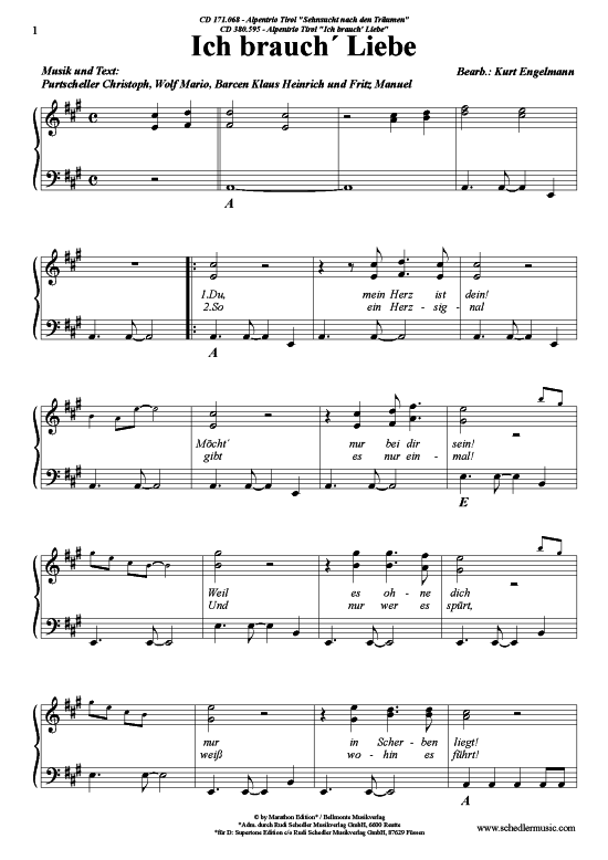 Produktbild zu: Ich brauch' Liebe Alpentrio Tirol