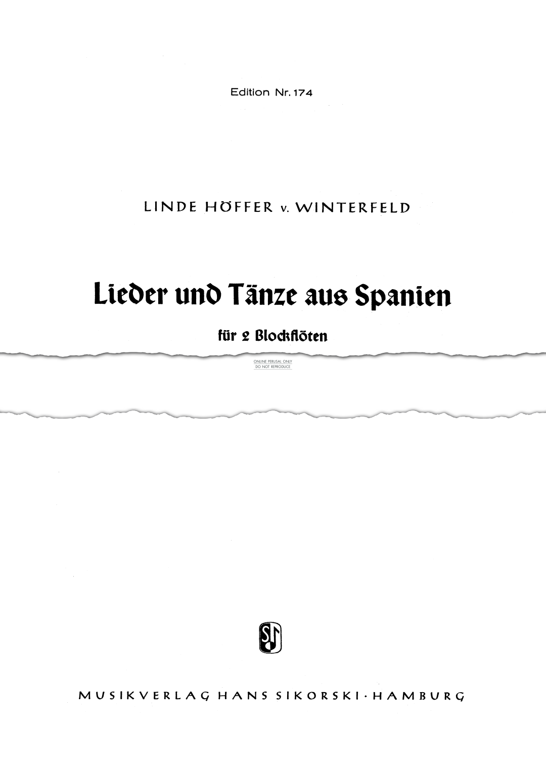 gallery: Songs and Dances from Spain, Linde Höffer-von Winterfeld, Flöte