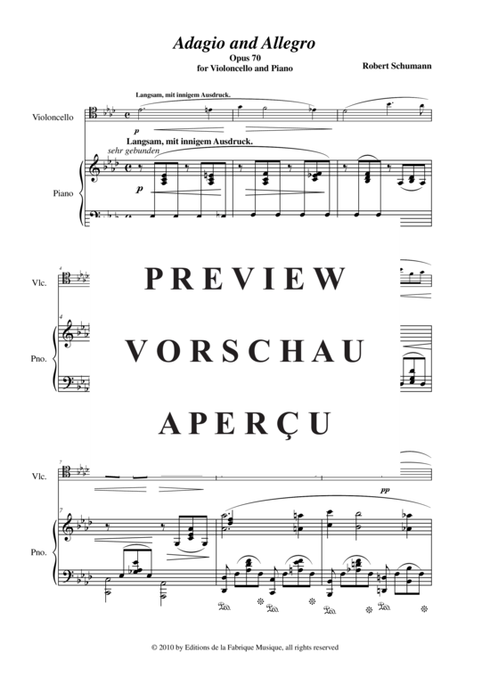 Product gallery: Page 3 of 21 Adagio et Allegro, Opus 70 , , (Cello + Klavier)