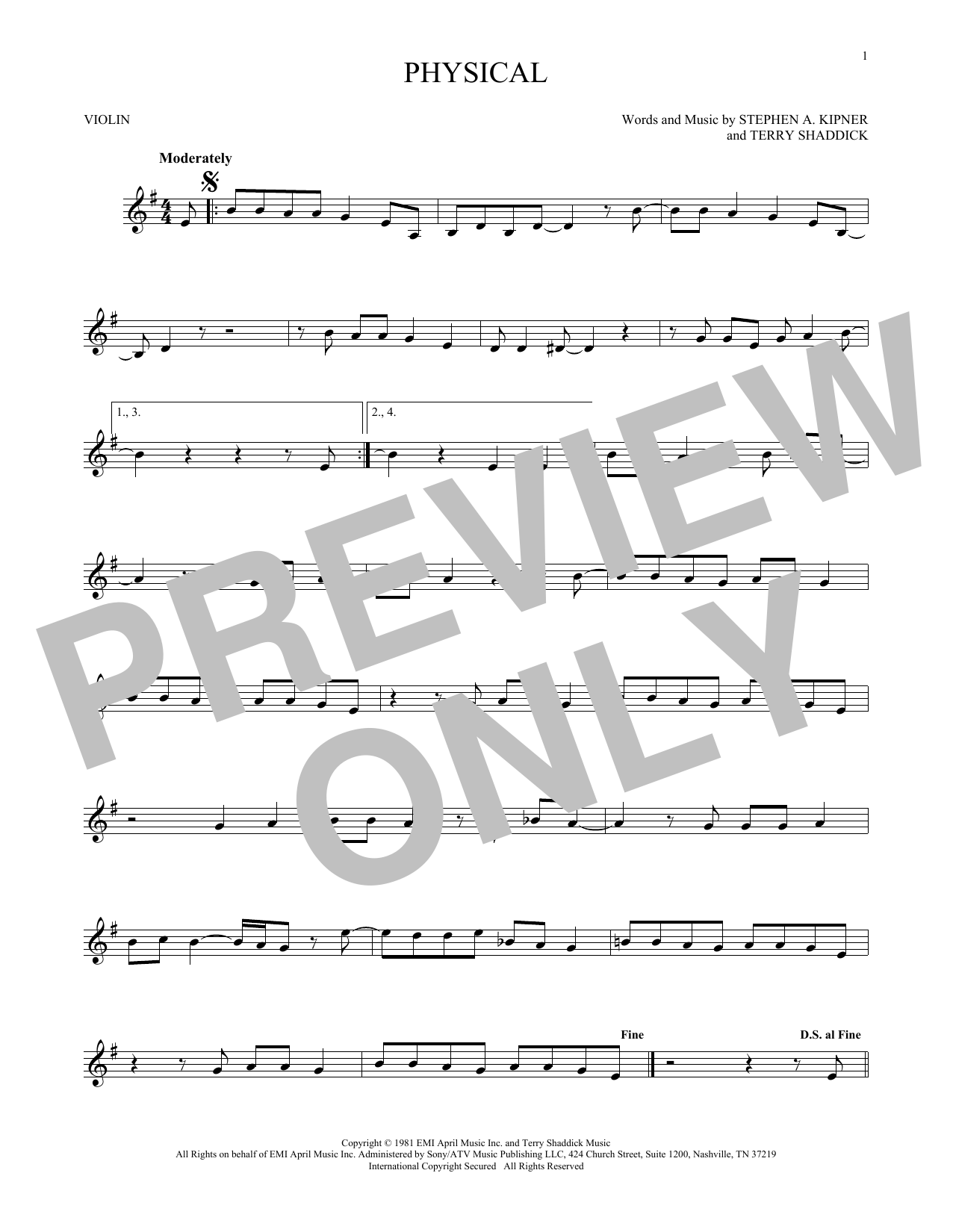 Product gallery: Page 1 of 1 Physical, Olivia Newton-John