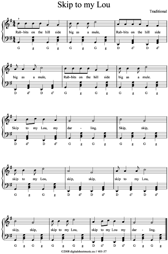 Product picture to: Skip to my Lou Traditional