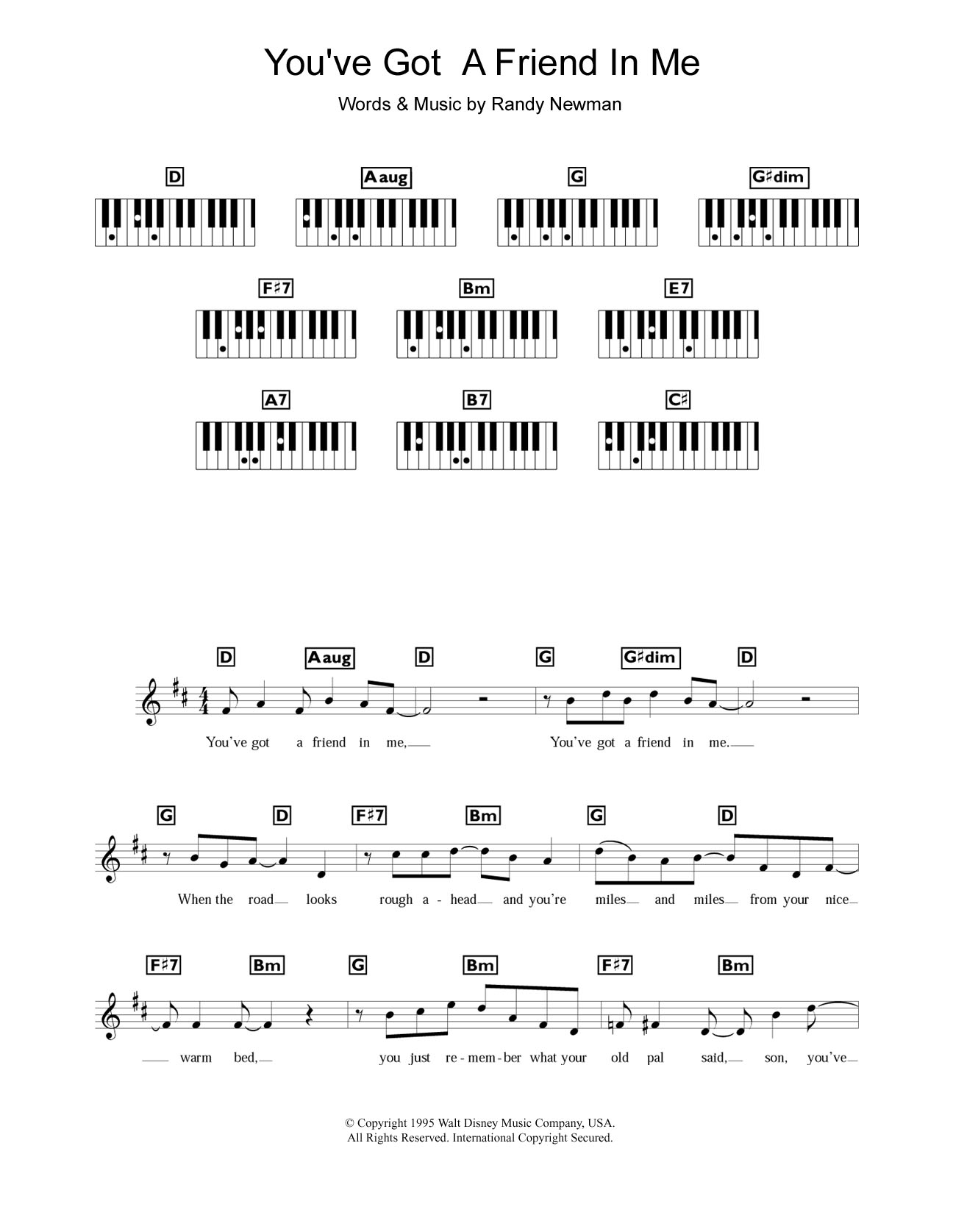Produktbild zu: You've Got A Friend In Me (from Toy Story)