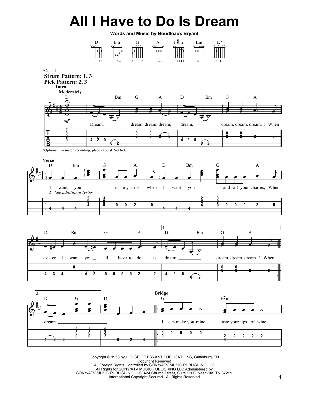 Produktgalerie: Seite 1 von 1 All I Have To Do Is Dream, The Everly Brothers, Gitarre