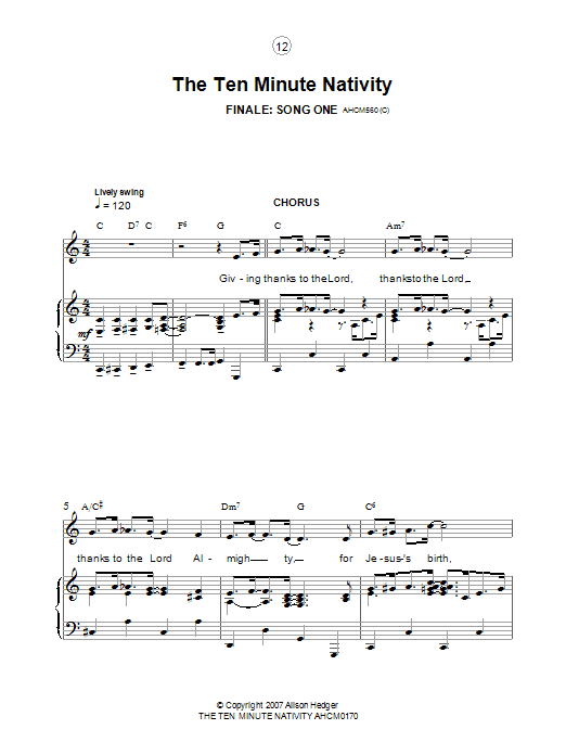 Produktbild zu: Finale (from The Ten Minute Nativity)
