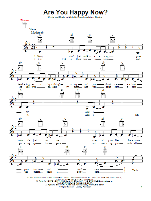 Product gallery: Page 1 of 1 Are You Happy Now?, Michelle Branch
