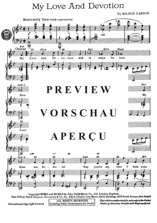 Produktgalerie: Seite 3 von 8 My Love and Devotion , Day, Doris, Klavier und Gesang