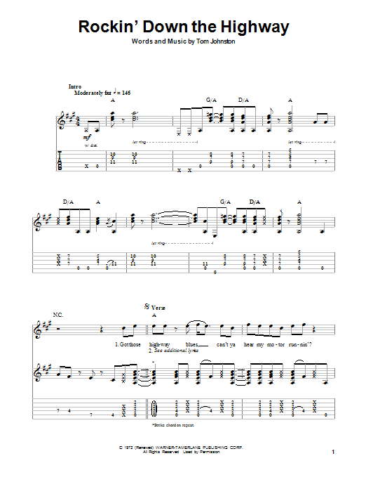 Produktbild zu: Rockin' Down The Highway