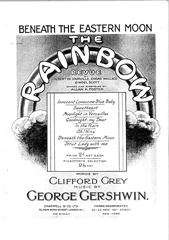 cover: Beneath The Eastern Moon (from 'The Rainbow'), George Gershwin, Gesang, Klavier