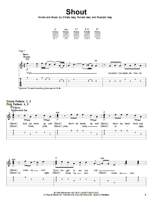 Produktgalerie: Seite 1 von 1 Shout, The Isley Brothers, Gitarre