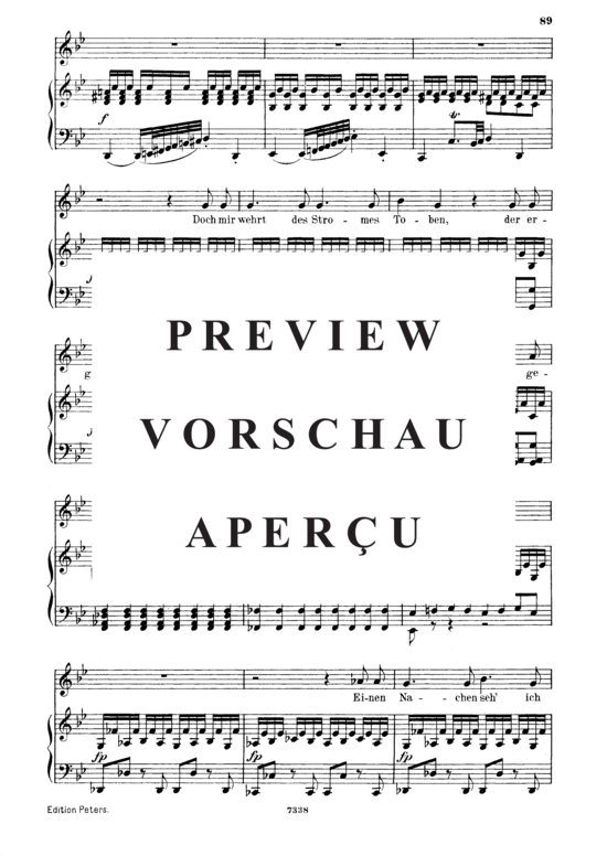 Product gallery: Page 5 of 8 Sehnsucht D.636 Ach, aus dieses Thales Gründen, , Medium Voice and Piano