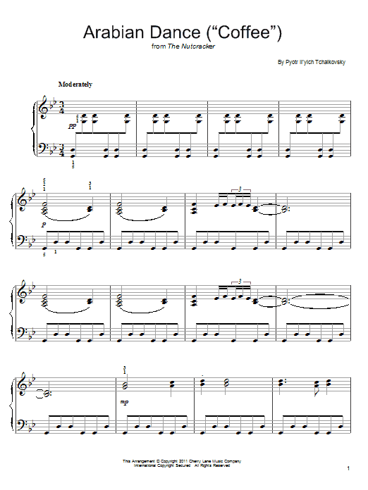 Produktbild zu: Arabian Dance (Coffee) (from The Nutcracker)