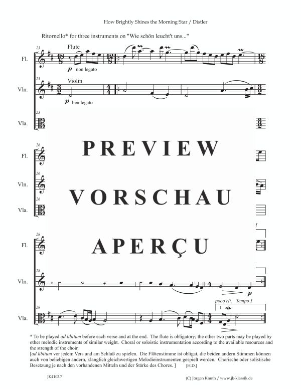 gallery: How Brightly Shines Our Morning Star (The Year Cycle, Op. 5 No. 11), , Gemischter Chor 3-stimmig SAM oder 3 Instrumente
