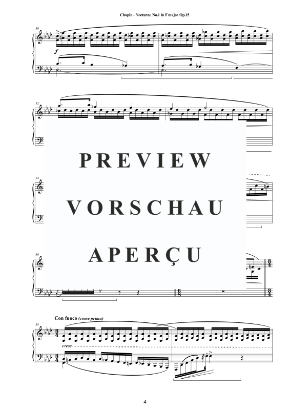 Produktgalerie: Seite 5 von 8 Nocturne Nr. 1 F-Dur op. 15, , Klavier Solo
