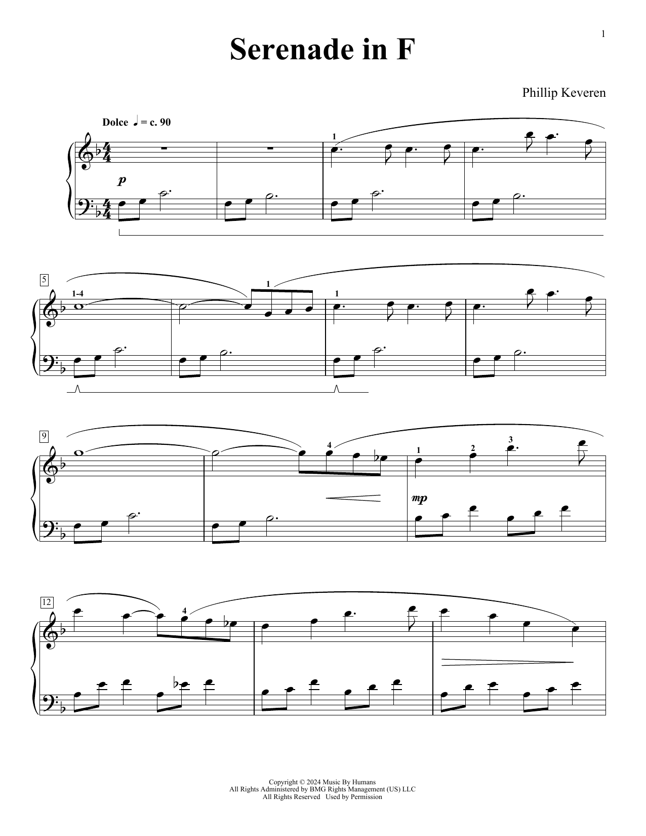 Product picture to: Serenade In F (Snug As A Bug)
