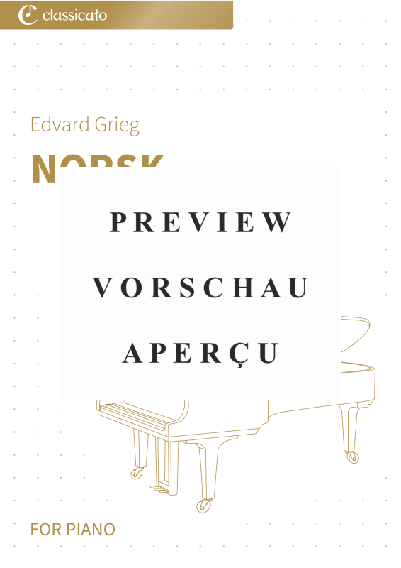 Product gallery: Page 2 of 7 Norsk - Nr. 6 fra Lyriske stykker, bok 1, op. 12, , Piano Solo