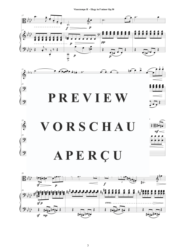 Product gallery: Page 4 of 11 Elegy in F-Moll Op.30, , Viola and Piano