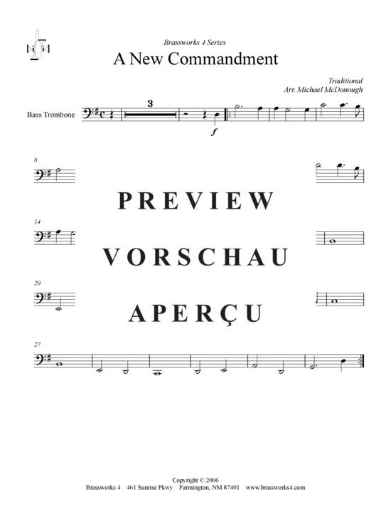 gallery: A New Commandment , , (Posaunen-Quartett)