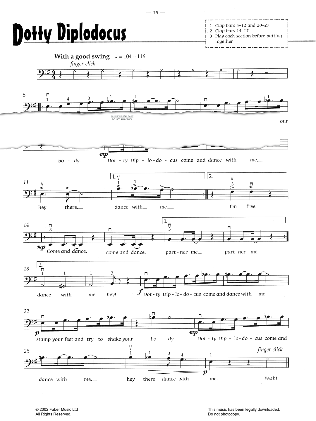 Produktgalerie: Seite 1 von 1 Dotty Diplodocus, Pam Wedgwood, Klavier, Violoncello