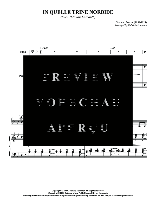 gallery: In quelle trine morbide, , (Tuba und Klavier)