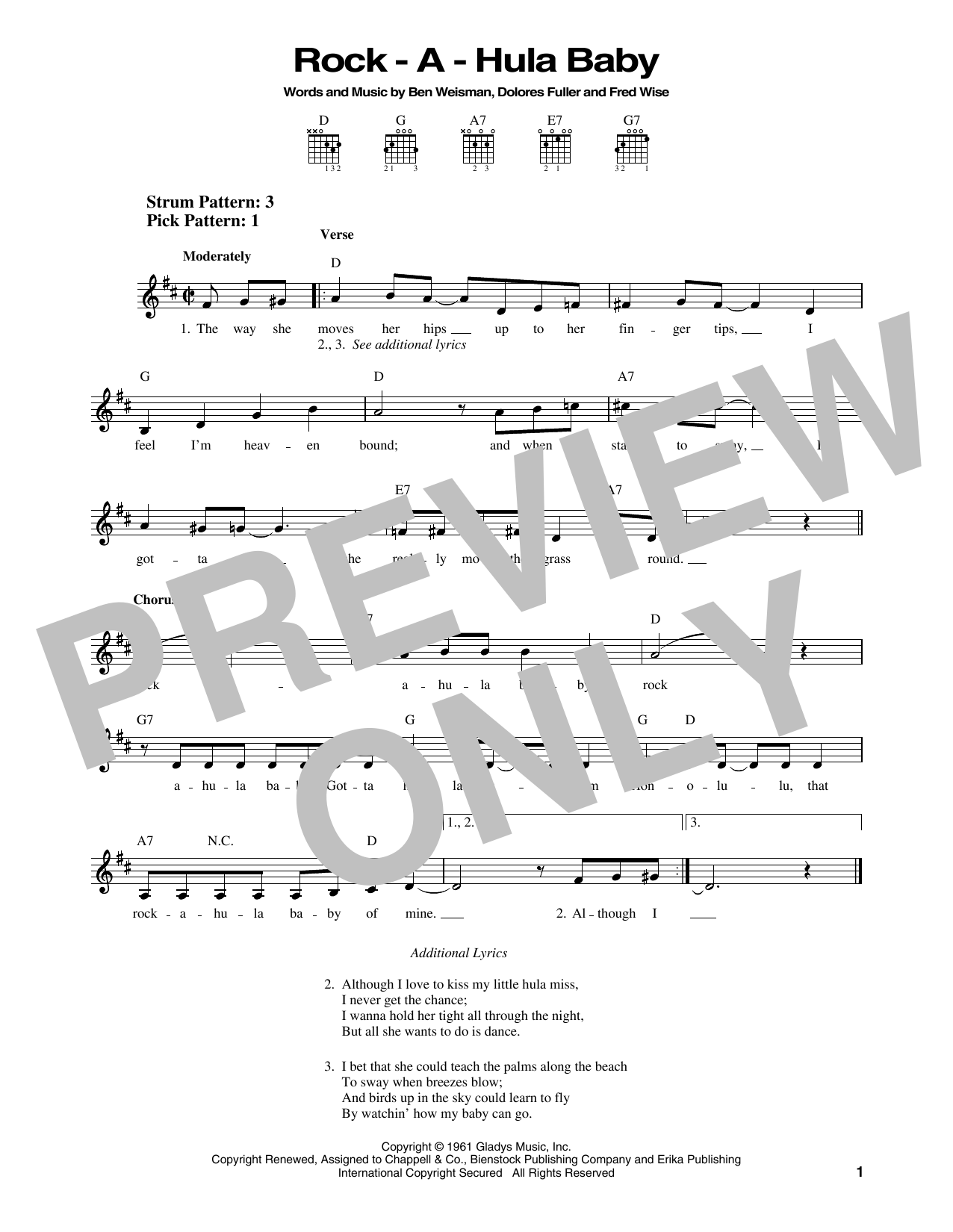 Produktgalerie: Seite 1 von 1 Rock-A-Hula Baby, Elvis Presley, Gitarre