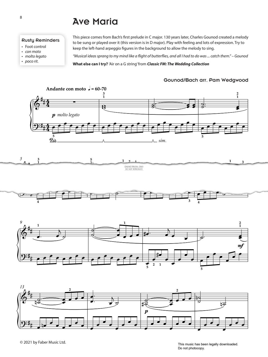 Produktgalerie: Seite 1 von 1 Ave Maria, Johann Sebastian Bach, Klavier