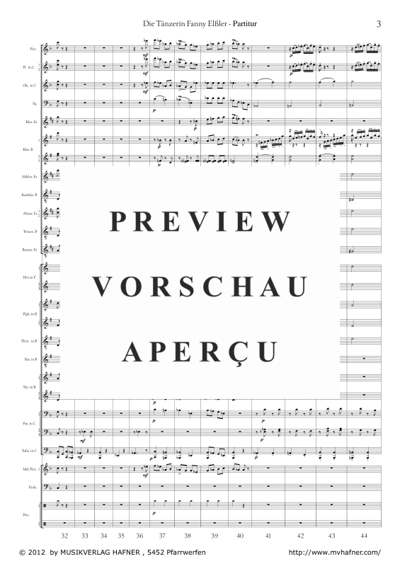 Product gallery: Page 8 of 11 Die Tänzerin Fanny Elßler, , (large wind orchestra)