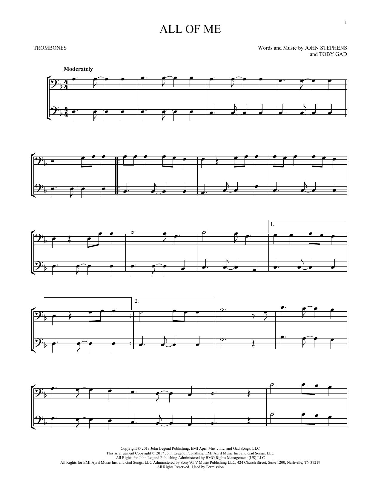 Product gallery: Page 1 of 1 All Of Me, John Legend