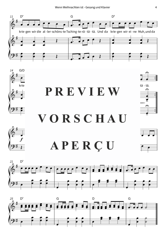 gallery: Wenn Weihnachten ist, , (voice and piano)