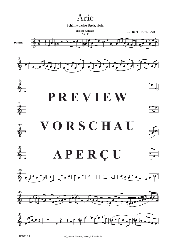 Produktgalerie: Seite 9 von 11 Schäme dich,o Seele, nicht , , (Klavier + Melodie in C)