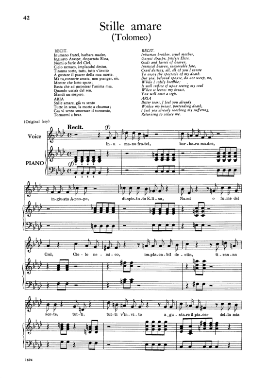 Product picture to: Stille amareGeorg Friedrich Händel