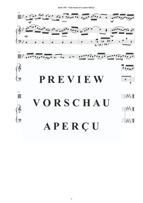 Product gallery: Page 8 of 11 Viola Sonata in G-Moll H542.5, , Viola and Piano/Harpsichord