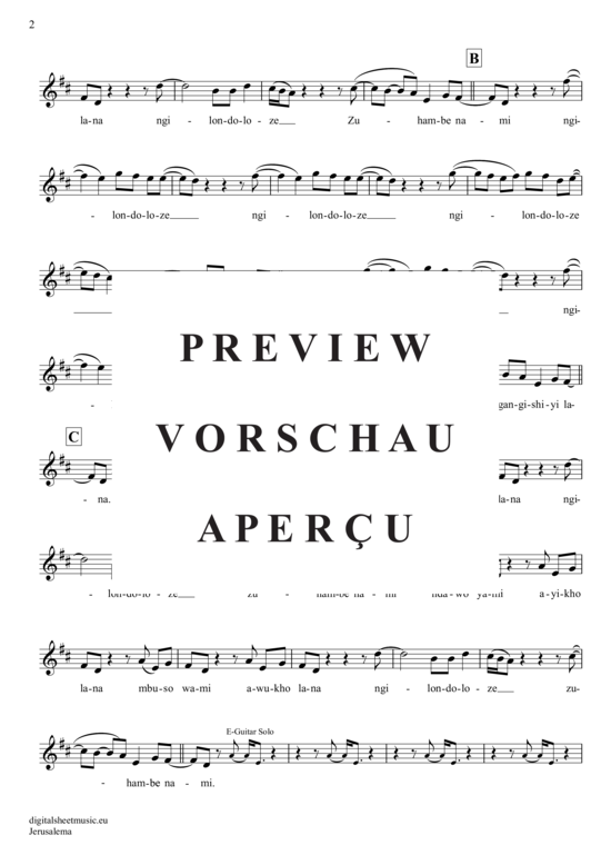 Produktgalerie: Seite 3 von 4 Jerusalema , Master Kg/Zikode, Nomcebo, Trompete in B