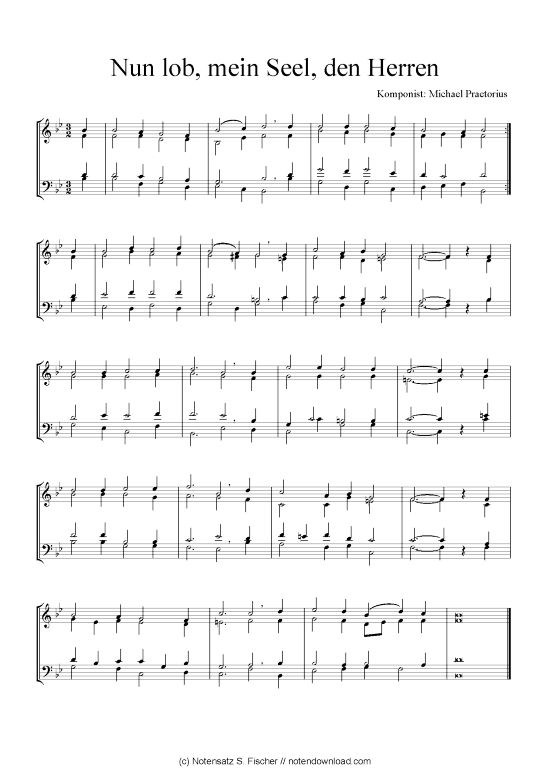 Product picture to: Nun lob, mein Seel, den Herren Michael Praetorius
