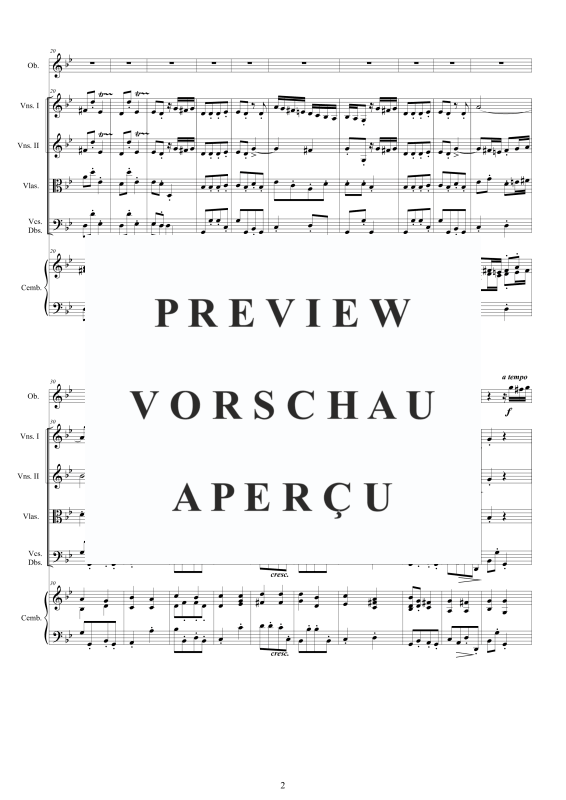Produktgalerie: Seite 3 von 11 Concerto in G minor (I47a), , Oboe, Streicher und Cembalo