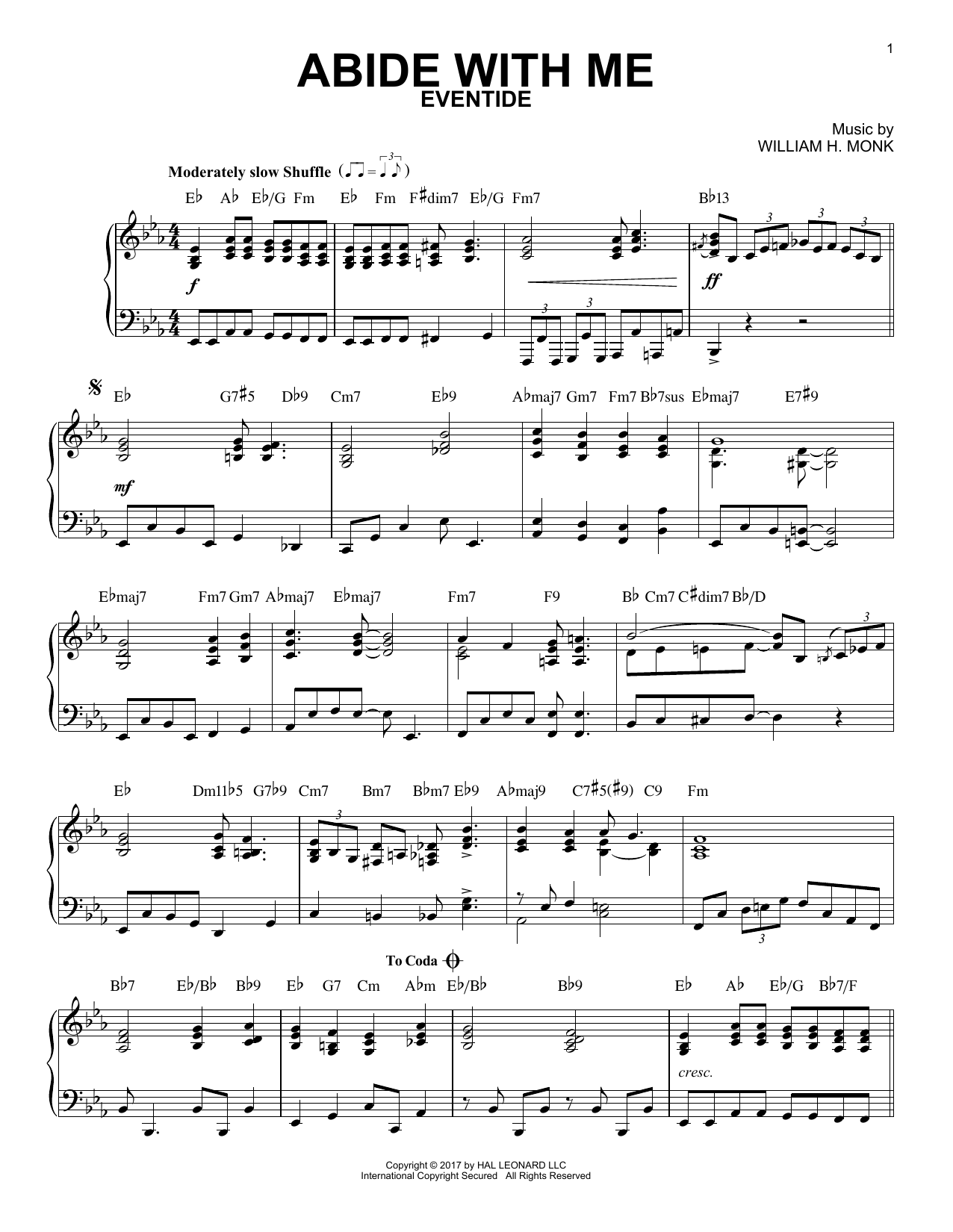 Produktbild zu: Abide With Me [Jazz version]