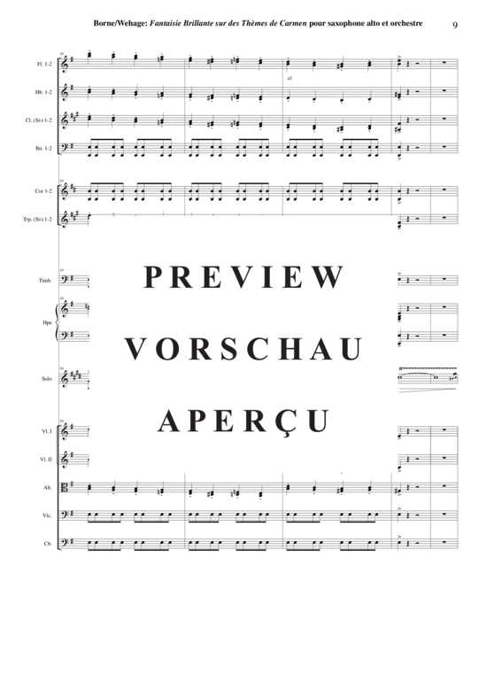 Product gallery: Page 10 of 21 Fantaisie Brillante sur des Thèmes de Carmen , , (alto saxophone solo + orchestra)