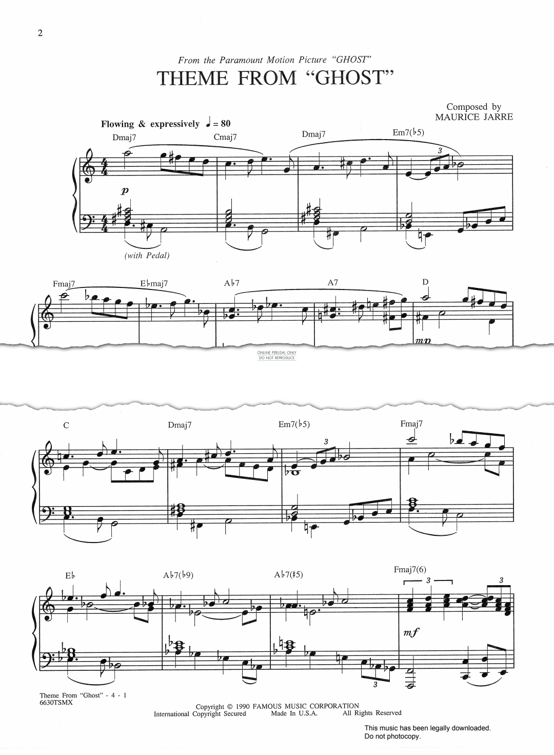 gallery: Theme from 'Ghost', Maurice Jarre