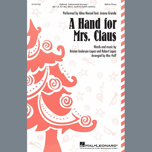 Produktbild zu: A Hand For Mrs. Claus (arr. Mac Huff)
