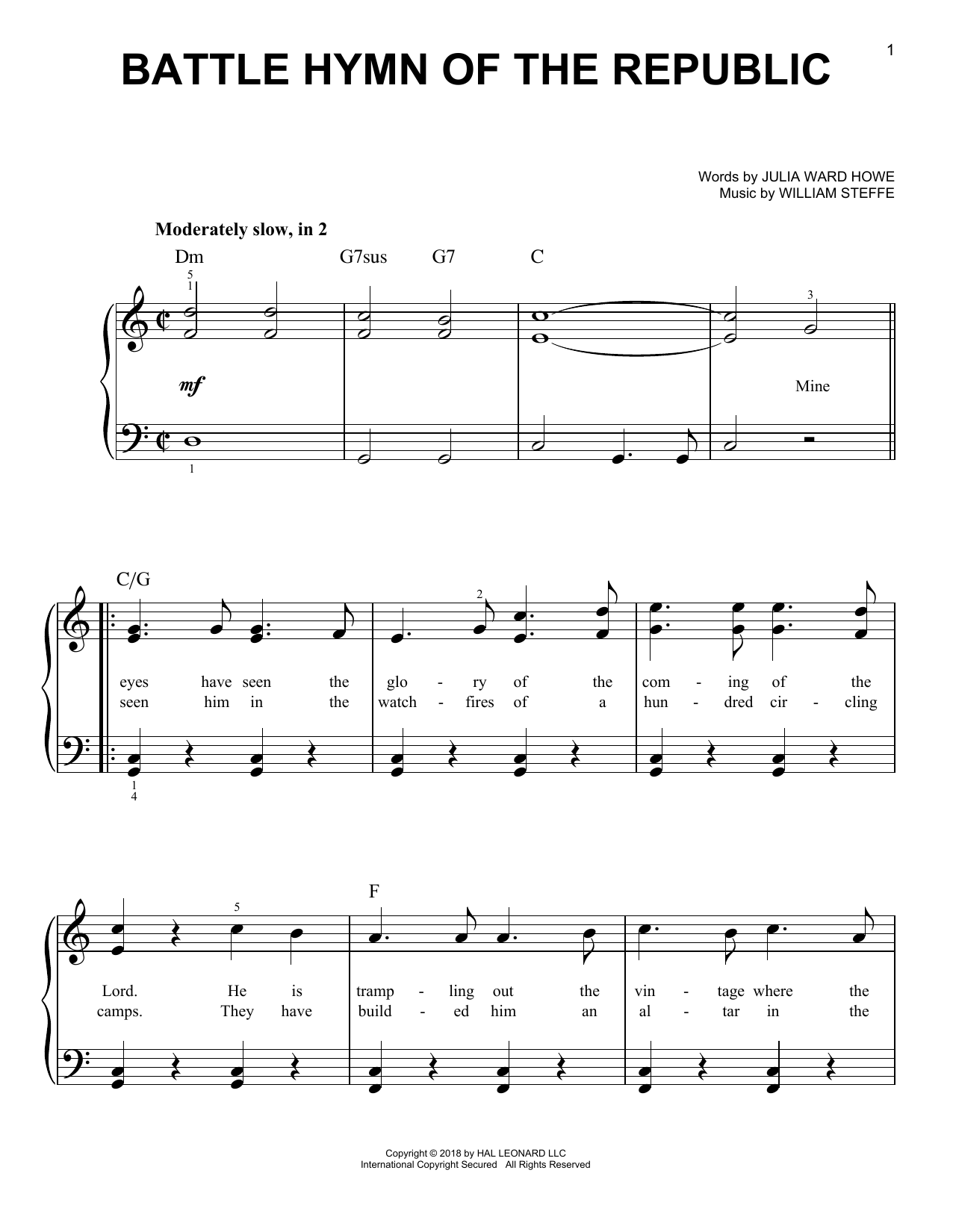 Product picture to: Battle Hymn Of The Republic