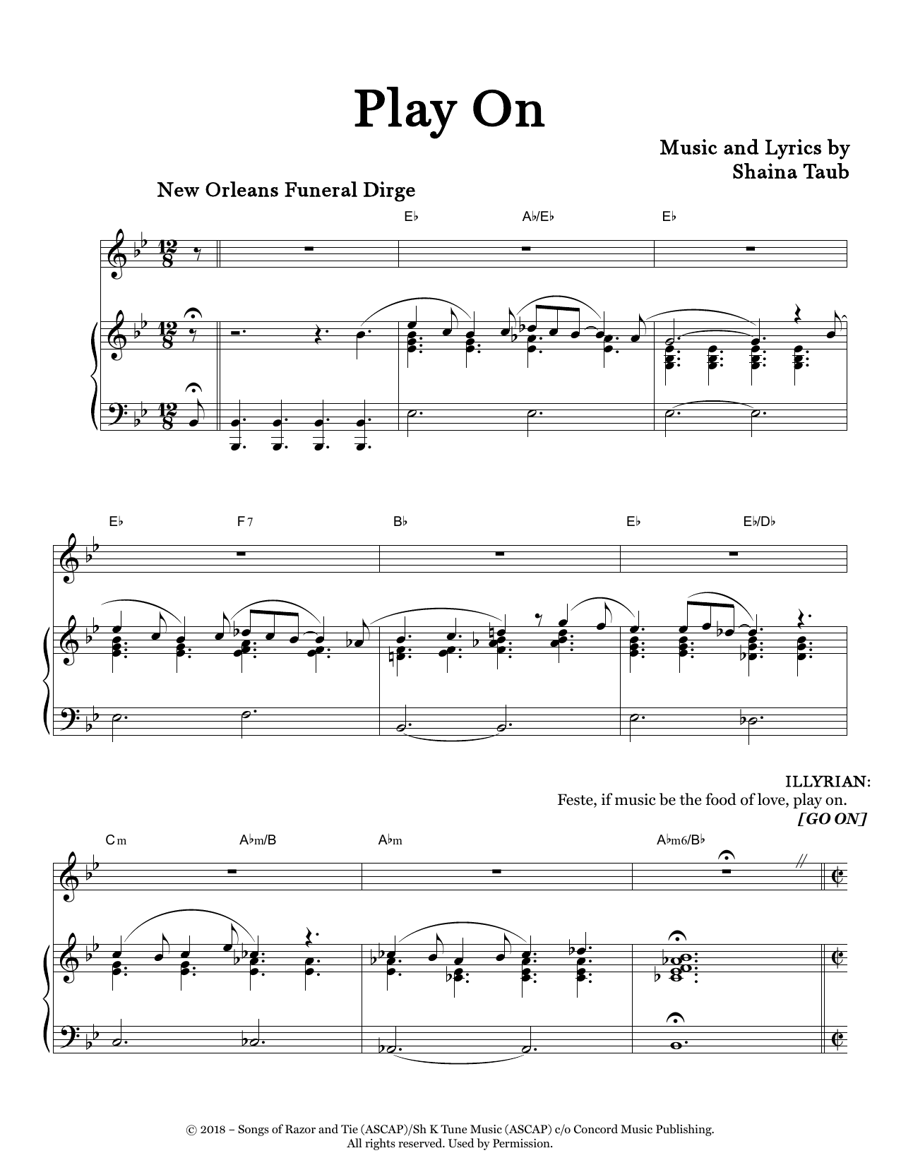Produktbild zu: Play On (from Twelfth Night)