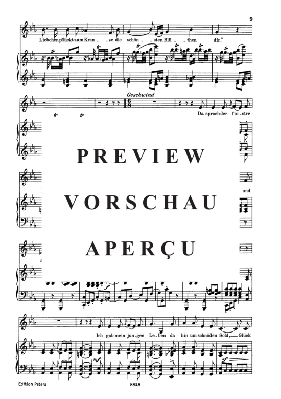 Product gallery: Page 4 of 5 Der Schäfer und der Reiter D.517, , Low Voice and Piano