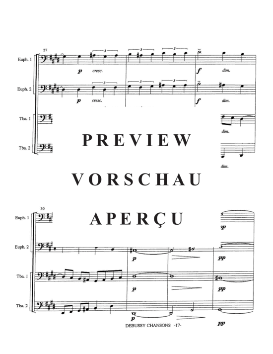 Product gallery: Page 19 of 21 Trois Chansons , , (Tuba Quartett EETT)