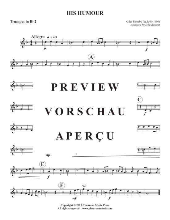 Produktgalerie: Seite 6 von 9 His Humour , , (Blechbläserquartett)