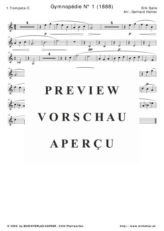gallery: Gymnopedie No. 1, , (Blechbläser Quintett)
