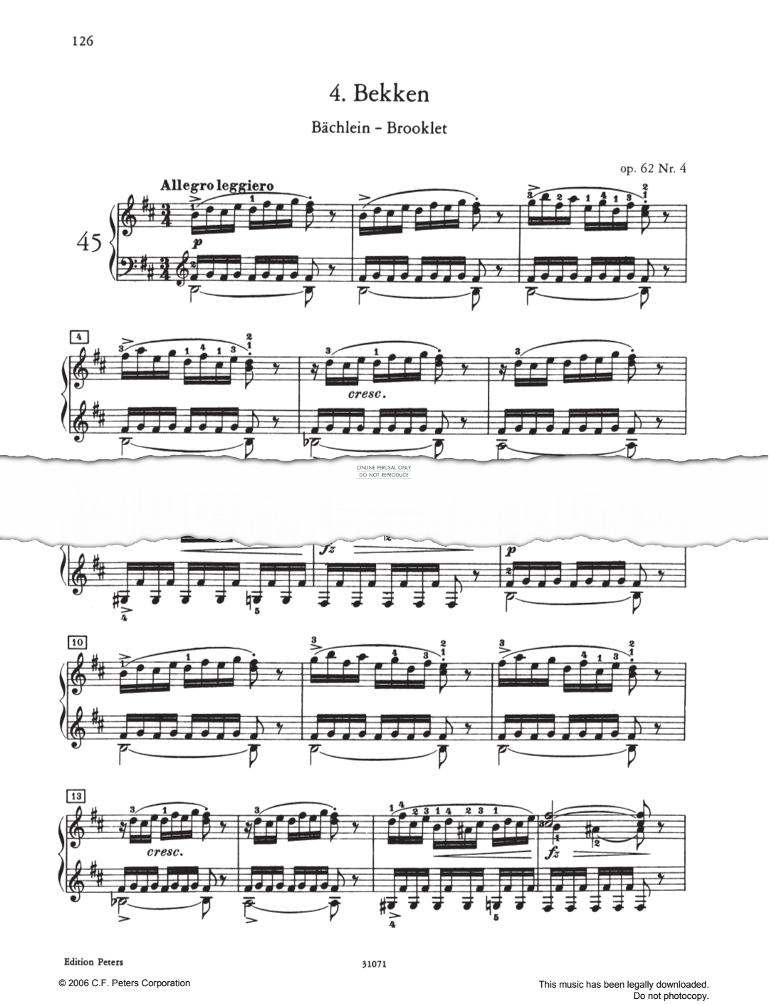 Produktbild zu: Bekken Op. 62