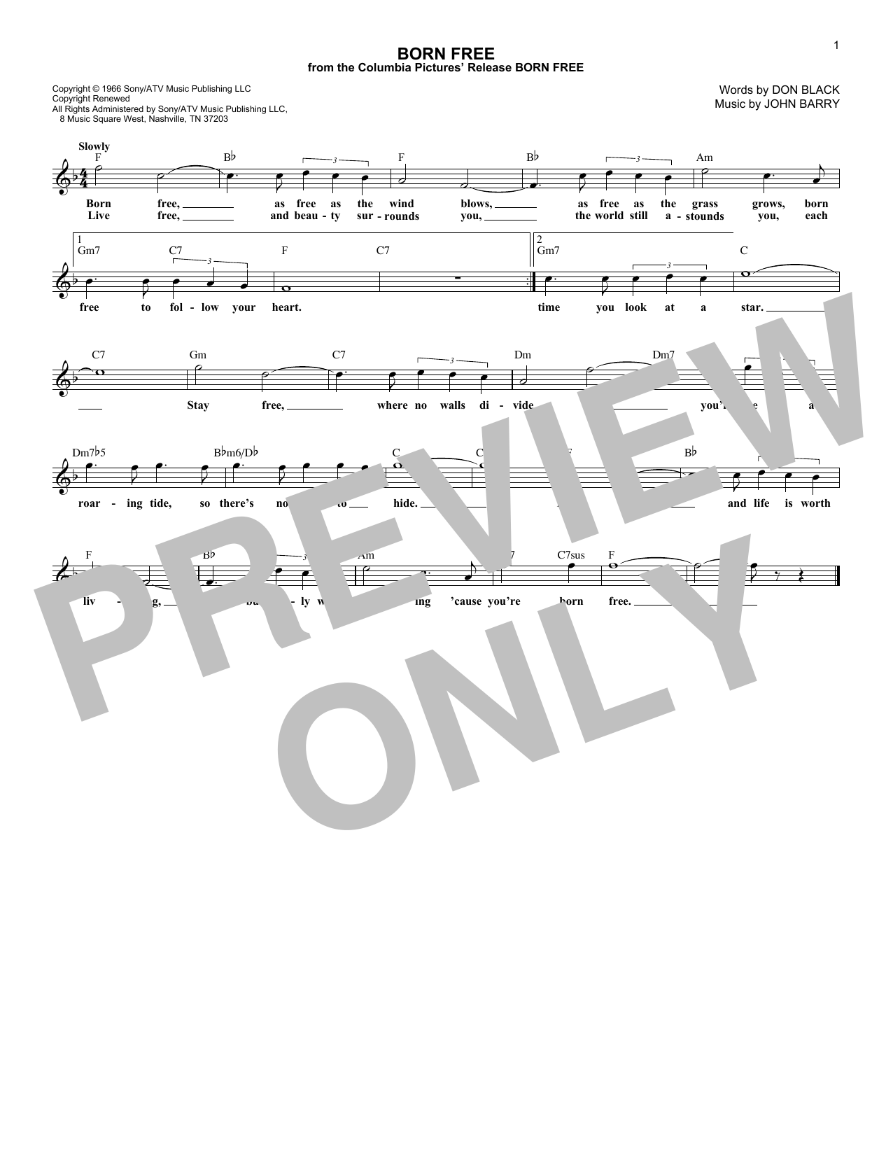 Produktbild zu: Born Free