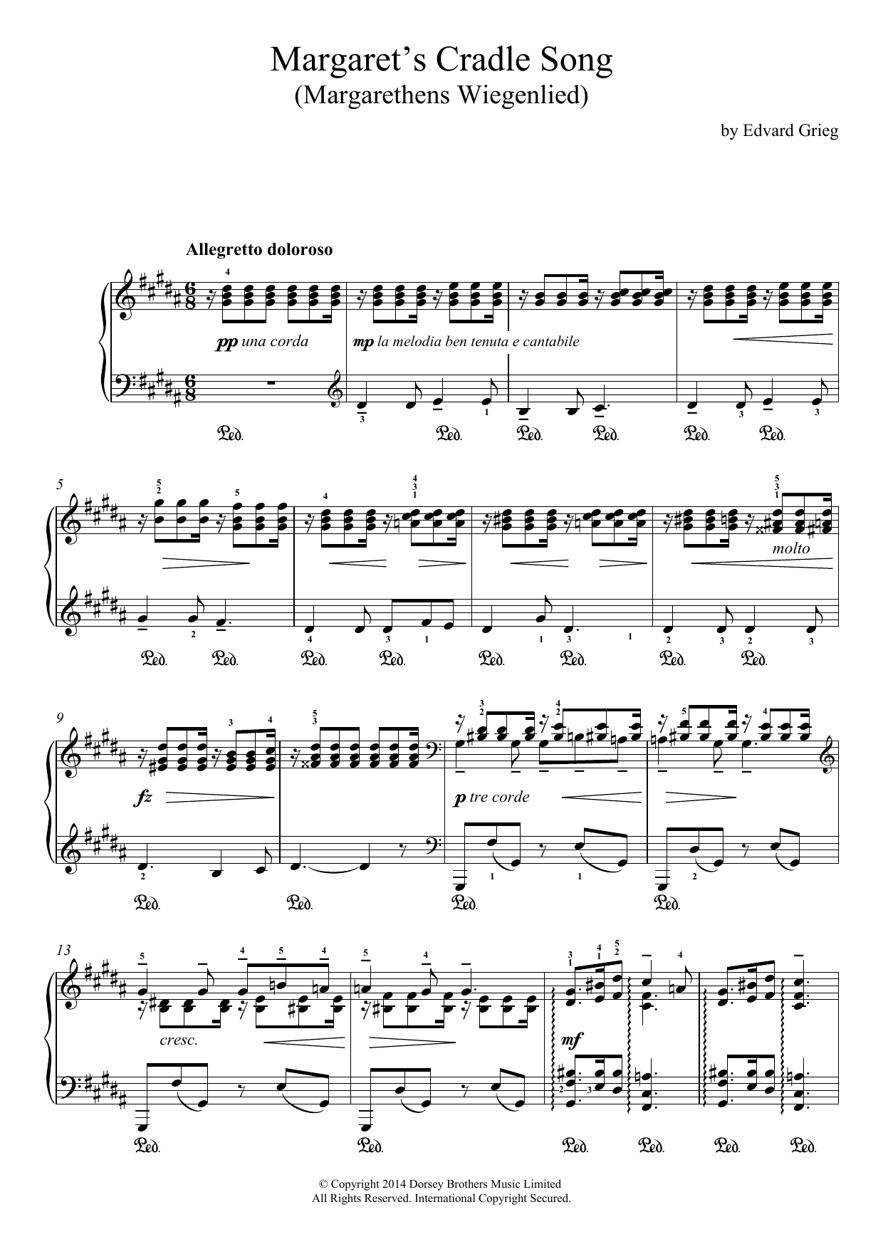 Produktbild zu: Margaret's Cradle Song (Margarethens Wiegenlied)