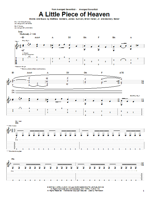 Product gallery: Page 1 of 1 A Little Piece Of Heaven, Avenged Sevenfold