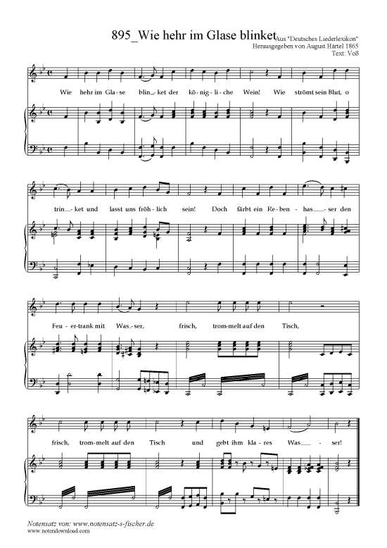 Product picture to: Wie hehr im Glase blinket Text: Voß