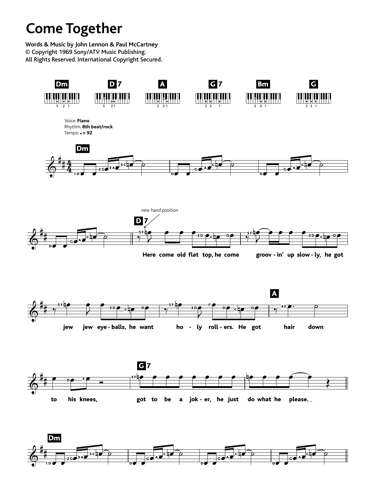 Product gallery: Page 1 of 1 Come Together, The Beatles